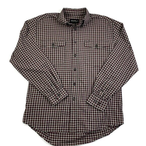 Eddie Bauer Other - Eddie Bauer Vintage 100% Cotton Long Sleeve Checkered Button Down Shirt Men's M